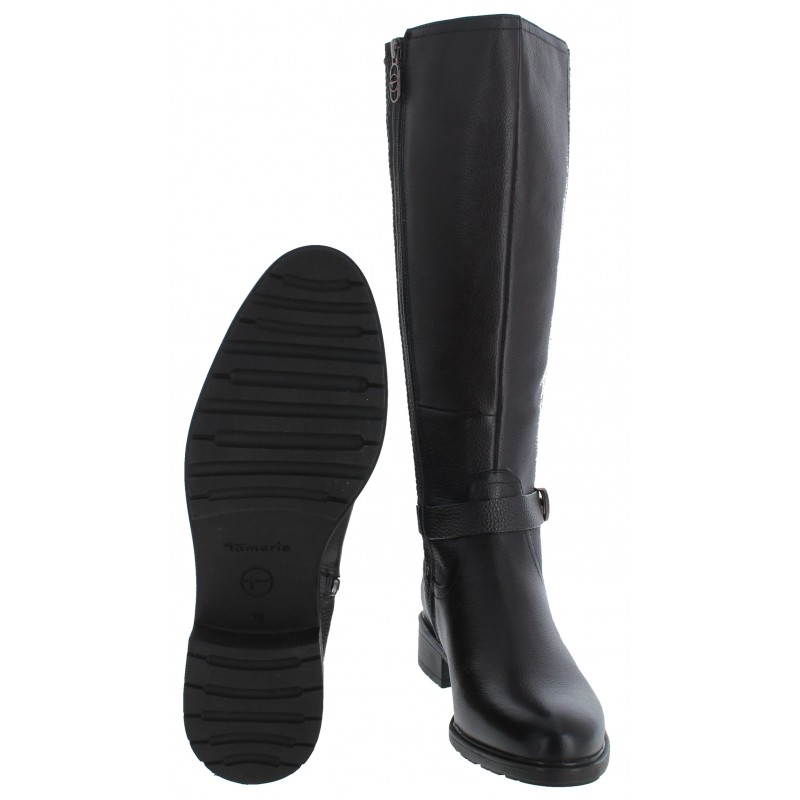 Tamaris Women s Leather Blend High Shaft Boots Elegant Comfort